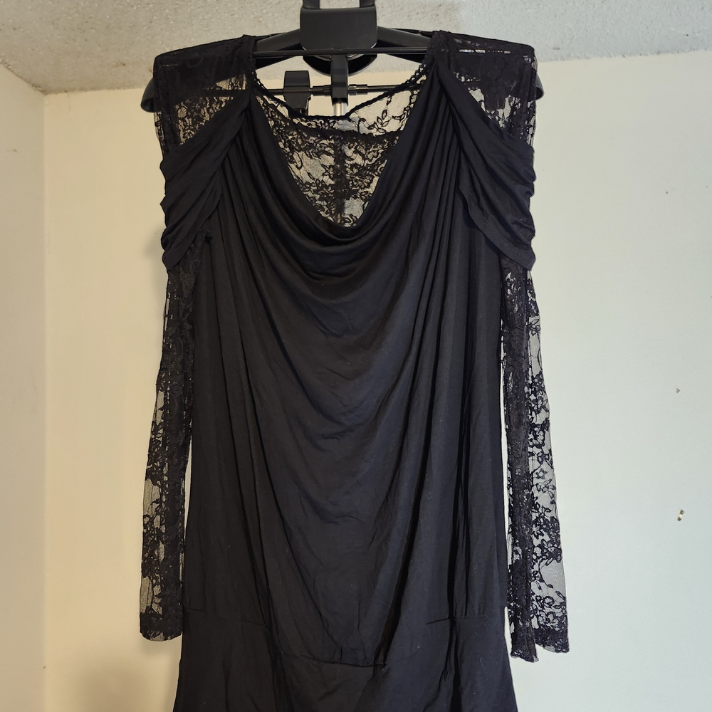 Black Lace Urban Renewal Mini Dress